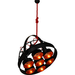 Home Lighting Hector Κρεμαστό Φωτιστικό Οροφής Πολύφωτο Μαύρο 77-3053
