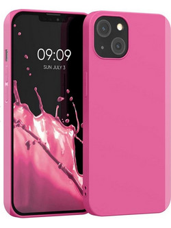 Θήκη ματ TPU σιλικονη μαλακή πίσω κάλυμμα για APPLE 13 6,1" - Fuchsia (OEM)