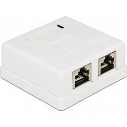 Επιτοίχια Πρίζα Δικτύου Powertech UTP CAB-N130 CAB-N130