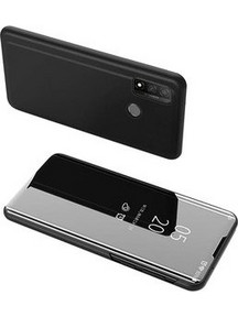 POWERTECH θήκη Clear view MOB-1515, Huawei P Smart 2020, μαύρη