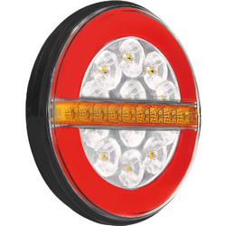 ΦΩΣ ΠΙΣΩ ΔΕΞΙ 12/24V DYNAMIC-O 140 mm ΜΕ 29 LED 3 ΧΡΗΣΕΙΣ ΘΕΣΕΩΣ/ΦΛΑΣ/STOP (ΚΟΚΚΙΝΟ/ΠΟΡΤΟΚΑΛΙ/ΛΕΥΚΟ) - 1 ΤΕΜ