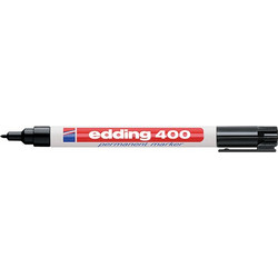 Μαρκαδόρος Edding 400 Ανεξίτηλος 1mm Μαύρο