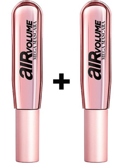 L'Oreal Paris Air Volume Mega Black Mascara για Όγκο 2x9ml