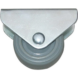 Ρόδα Φ32mm Σταθερή Με Πέλμα 46 x 20 mm Γαλβανιζέ/Γκρί 570303.0007 ERGO