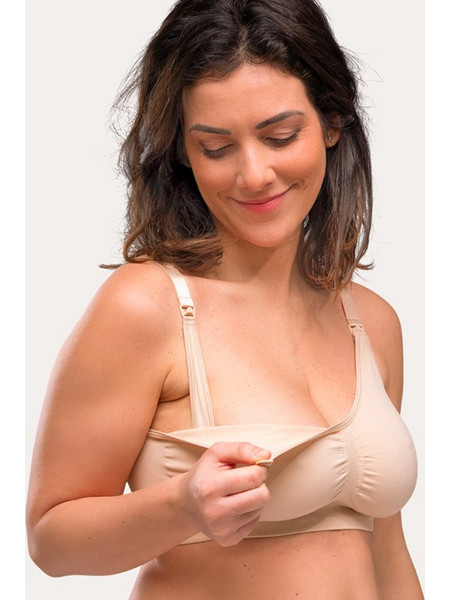 Σουτιέν Θηλασμού Carriwell χωρίς Ραφές Seamless Nude Large