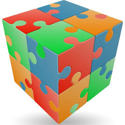 V-Cube Jigsaw Κύβος Ρούμπικ 2x2