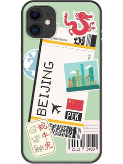 Θήκη Ticket To Beijing iPhone 11 Black TPU (Μαύρη Σιλικόνη)