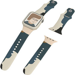 Hurtel Moro Λουράκι Σιλικόνης Camo Black 4 (Apple Watch 38 / 40 / 41mm)