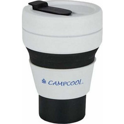 Campcool Κούπα Σιλικόνης 475ml Πτυσσόμενη Μαύρη 21-34801