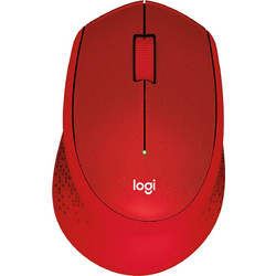 Logitech M330 Silent Plus Ασύρματο Ποντίκι Red