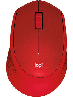 Logitech M330 Silent Plus Ασύρματο Ποντίκι Red