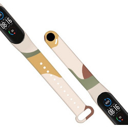 Hurtel Moro Λουράκι Σιλικόνης Camo Black 7 (Mi Smart Band 5 / 6)