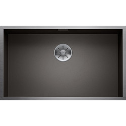 Blanco Zerox 700-IF Black Steel Ένθετος Νεροχύτης Inox Ματ 74x44cm