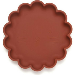 Petit Monkey Πιάτο Σιλικόνης Lion Baked Clay