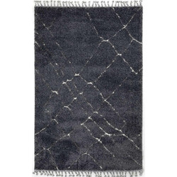 Ezzo Χαλί Ορθογώνιο Shaggy Γούνινο 160x230cm B596AX2 Anthracite