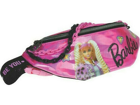 Gim Barbie Παιδικό Τσαντάκι Μέσης Ροζ 349-74240