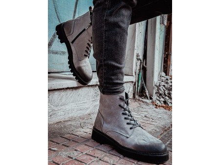 Ben Tailor Ανδρικά Αρβυλάκια Suede Γκρι BENT.0616