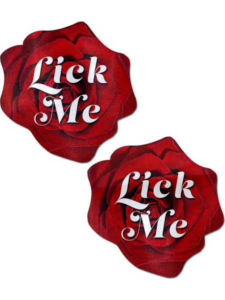 Αυτοκόλλητα Θηλών Red Blooming Rose Lick Me Nipple Pasties