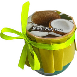 Αρωματικό κερί σε βαζάκι γυάλινο Coconut 5x6cm ΚΩΔ.05-950-2878-2
