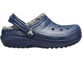 Crocs Παιδικές Παντόφλες Navy Μπλε Classic Lined 207009-459