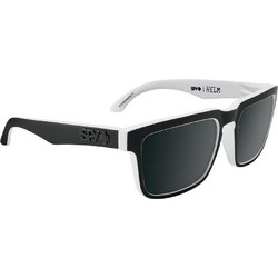SPY Helm 6700000000073 Ανδρικά Γυαλιά Ηλίου Τετράγωνα Κοκάλινα Μαύρα με Μαύρο Καθρέπτη Φακό