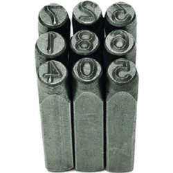 Hand stamp puncher numbers 6mm (20972)