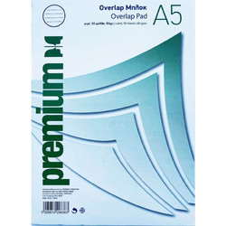 Μπλοκ Σημειώσεων Premium Overlap - A5 - 60gr - Ριγέ - 50 φύλλα 29838