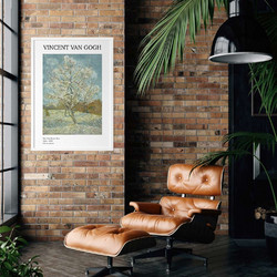 ΑΦΙΣΑ WALL-DESIGN THE PINK PEACH TREE-VINCENT VAN GOGH 49515 (PVC/PLEXIGLASS ΑΣΠΡΗ ΚΟΡΝΙΖΑ) 20x30cm