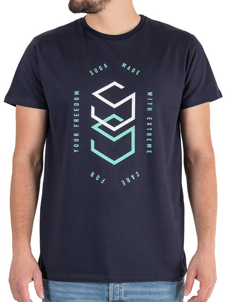 Evolution Body 2402 Ανδρικό Αθλητικό T-Shirt Navy Μπλε