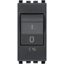 Διακόπτης ΜΤ 1P+N C16 CB 120-230V Γκρί Eikon