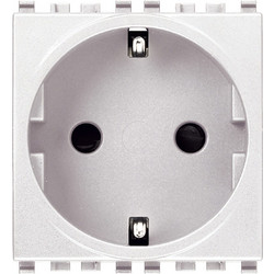 Πρίζα Sicury 2P+T 16A DE Λευκή Eikon