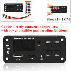 Mp3 Player 50W Amplifier 6V 12V MP3 Decoder Board Bluetooth 5.0 Car MP3 Player USB Recording Module FM AUX Radio TF Card For Car