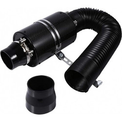 ΒΑΡΕΛΑΚΙ CARBON Φ63 24cm ΜΕ ΣΩΛΗΝΑ ΣΠΙΡΑΛ ΑΕΡΑ ΜΑΥΡΟ 27-95 cm SIMONI RACING - 1 TEM