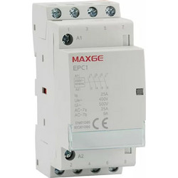MAXGE EPC1-2540 Relay Φορτίου Ράγας 4P 4NO 25A 230VAC