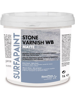 Nanophos Surfapaint Stone Varnish WB Βερνίκι Πέτρας Ματ 1lt