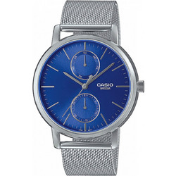 Casio Standard Ανδρικό Ρολόι Χρονογράφος με Ασημί Μεταλλικό Μπρασελέ MTP-B310M-2AVEF