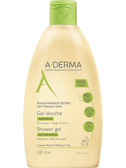 A-Derma Ultra Rich Αφρόλουτρο Gel για Ξηρό Δέρμα 500ml