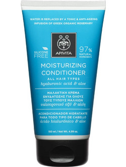 Apivita Moisturizing Υαλουρονικό Οξύ & Αλόη Φυτικό Conditioner για Φριζάρισμα 150ml