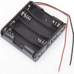 Plastic 4 x AA Size Battery Case / Holder for Arduino