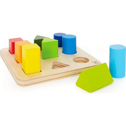 Hape Early Explorer Ξύλινο Colour & Shape Sorter 18+ Μηνών