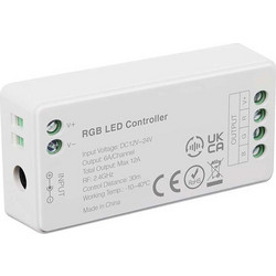V-TAC Controller WiFi για Ταινίες LED RGB 12-24V DC 12A Λευκό - 2912