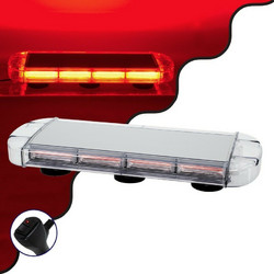 GloboStar Pro Series Φάρος Σήμανσης Οχήματος Πυροσβεστικής για Αυτοκίνητα & Φορτηγά 6 Προγραμμάτων Φωτισμού LED - ΚόκκινοΚωδι