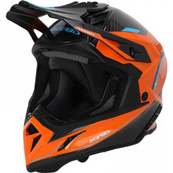 Acerbis Steel Carbon Black / Orange Κράνος Μηχανής Motocross 1000gr