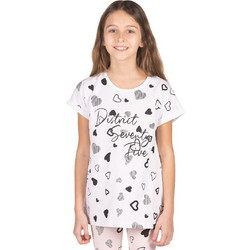 District75 Παιδικό T-Shirt Κοντομάνικο Λευκό 123KGSS-696-091