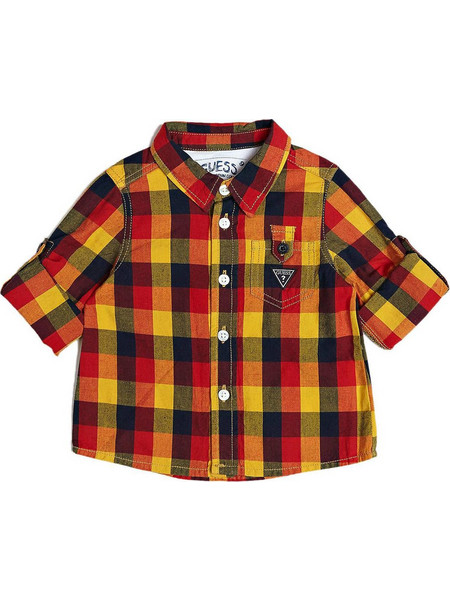 Guess Πουκάμισο Long Sleeve Shirt I73H00W8N90-L072 Καρώ Αγόρι