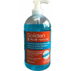 Solidan X-Plus Αντισηπτικό Gel Χεριών με Αντλία 600ml