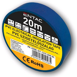 Entac Ταινία 19mm x 20m Μπλε - Μονωτική Ταινία