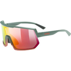 Uvex Sportstyle 235 S53.3.003.7316 Αθλητικά Γυαλιά Ηλίου Μάσκα Κοκάλινα Πράσινα με Πορτοκαλί Καθρέπτη Φακό