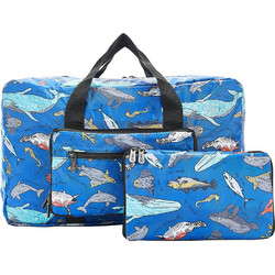 Eco Chic Sea Creatures Holdall Σακ Βουαγιάζ 30lt Μπλε