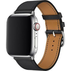 Devia Elegant PU Λουράκι Δερμάτινο Black (Apple Watch 38 / 40 / 41mm)